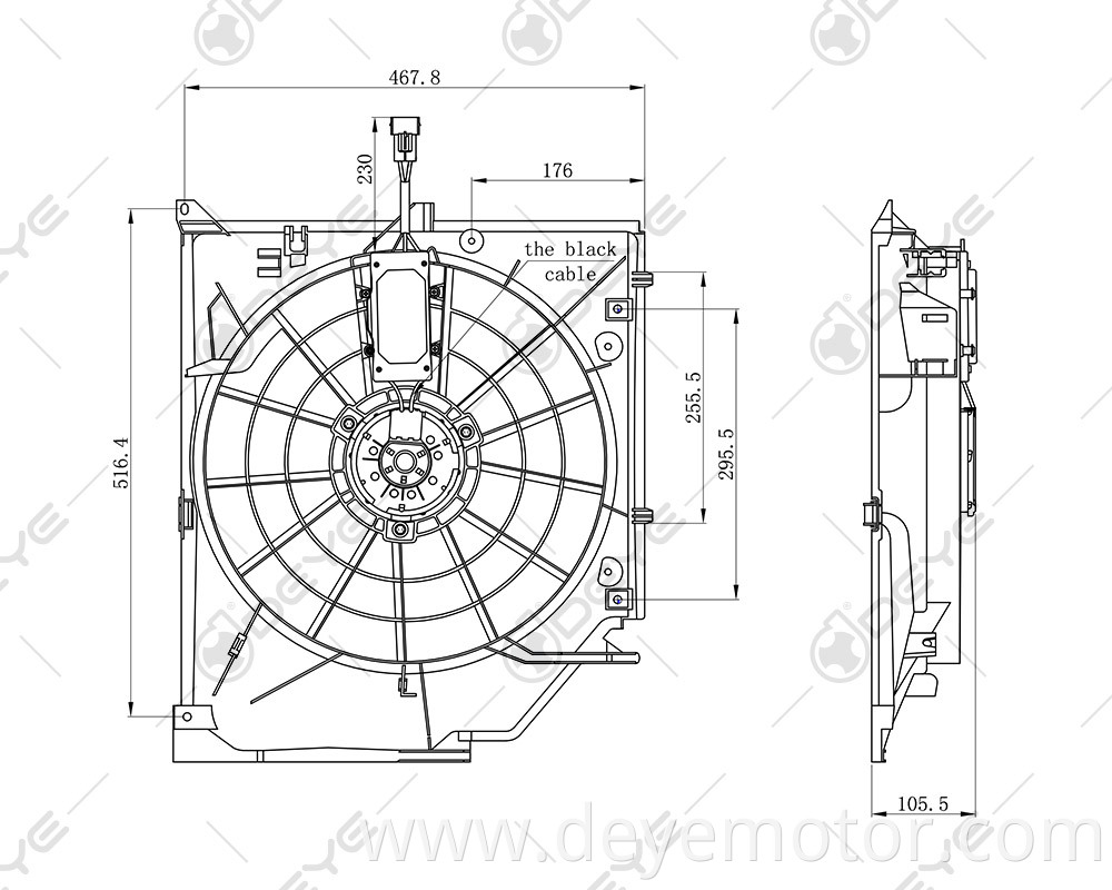 17117561757 64546988915 17117525508 car ac condenser radiator fan for BMW 3